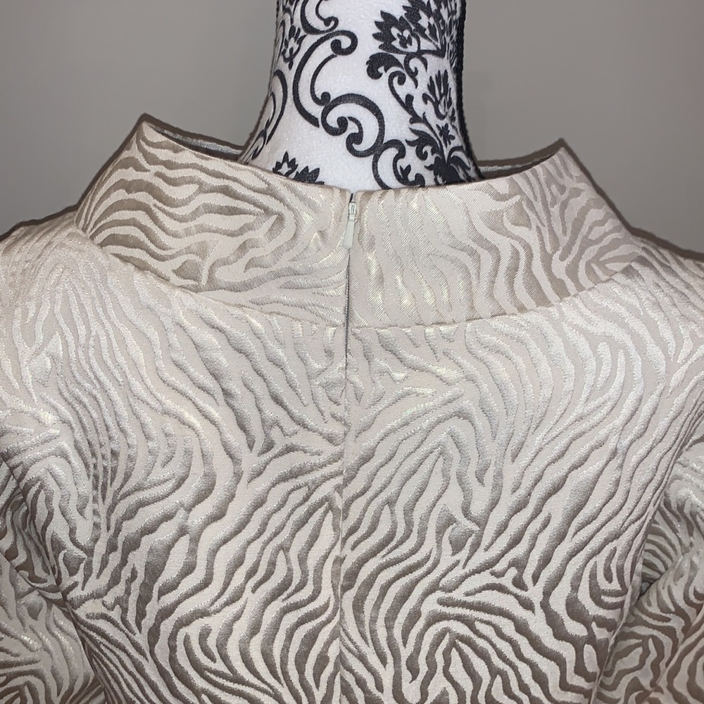 Michael Kors zebra  print dressy shirt size 8 - Picture 8 of 11